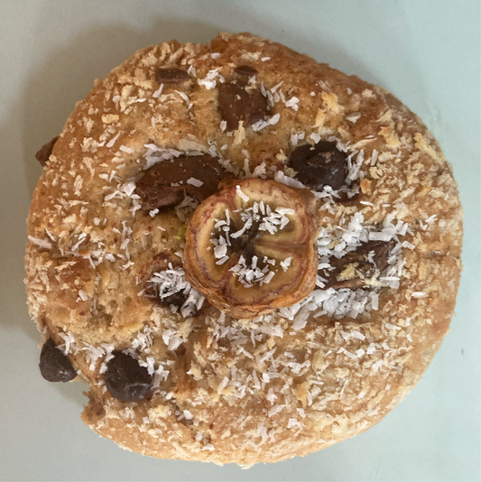 Banana, Coconut Chocolate Chip Panko Cookies (Pack of 6)